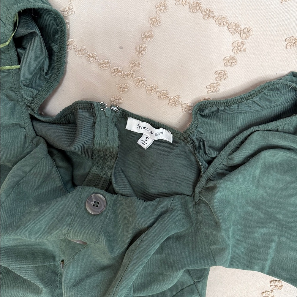 Frank & Oak Forest Green Mini Dress - Picture 4 of 4